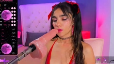 Stacked brunette goes solo toys and masturbation