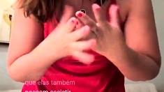 Brunette Solo Webcam Masturbation