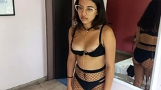 Hottest brunette solo webcam masturbation 2