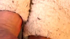Foot fetish Close up feet and toes tease