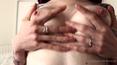 Awesome Teen With Big Boobs Dildo Masturbation