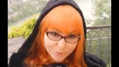 Great Big Boobs On Masturbating Redhead