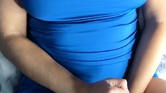 Busty black amateurs awesome pov handjob