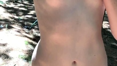 Amateur French Teen Outdoor softcore