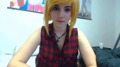 Violet lovely amateur redhead woman toying