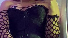 Amateur asian toyer toying at home