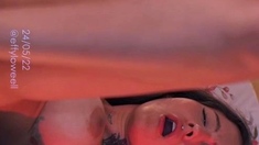Chubby Brunette Big Boobs Dildo Masturbation