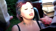 Amateur GF Facial and Blowjob