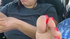 Amateur striptease and Solo masturbation