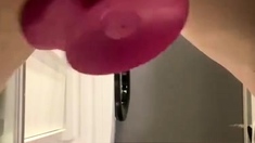 Amateur Blonde Anal 13 inch toy