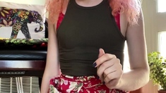 Solo ladyboy masturbation