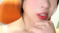 Busty brunette solo masturbation