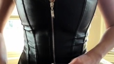 Christina Khalil Black Corset Strip Tease Onlyfans Video