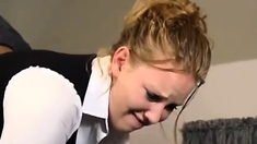 Fetish BDSM bitch spanked well