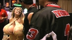 Blonde With Big Boobs Fucked From Behind Before Tit Wanking