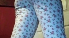 Plump girl Hazel squats for you before riding dildo (she
