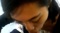 Amateur Asian Babe Rides Wildly