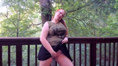 Great Big Boobs On Masturbating Redhead
