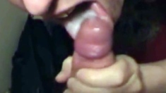 Older Neighbor Enjoys Sucking My Big Cock