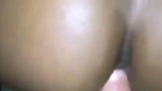 Black Bitch Takes Bareback Fuck From White Stud