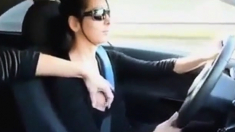 Handjob in car