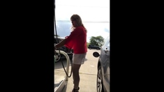 Cd Gurl At The Gas Station