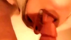 Svensk Blondin Suger Like A Pro