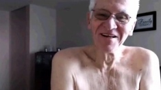 grandpa strips off