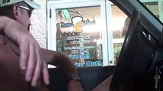 Str8 Drive-thru With His Dick Out