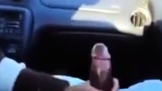 BBC gets a handjob in the car