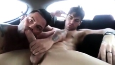 Hot Latino Blowjob In Car