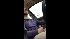 Str8 pink men play in the car again