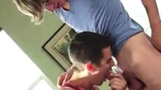 Hairless cute penis sucked